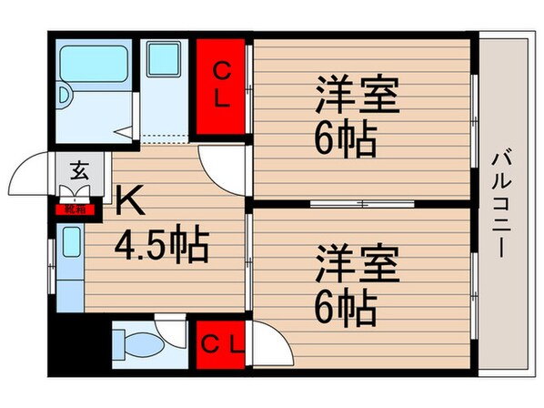 ハイムジョイフルの物件間取画像